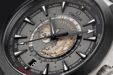 omega seamaster world time|omega world timer gold.